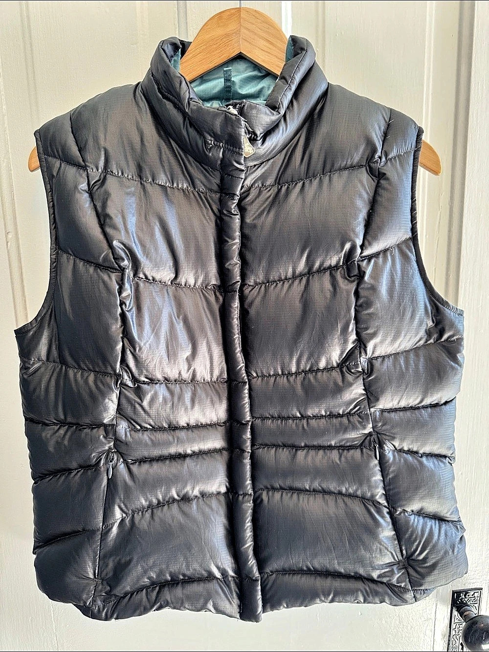Eddie Bauer // Premium Goose Down Puffer Vest Black Large